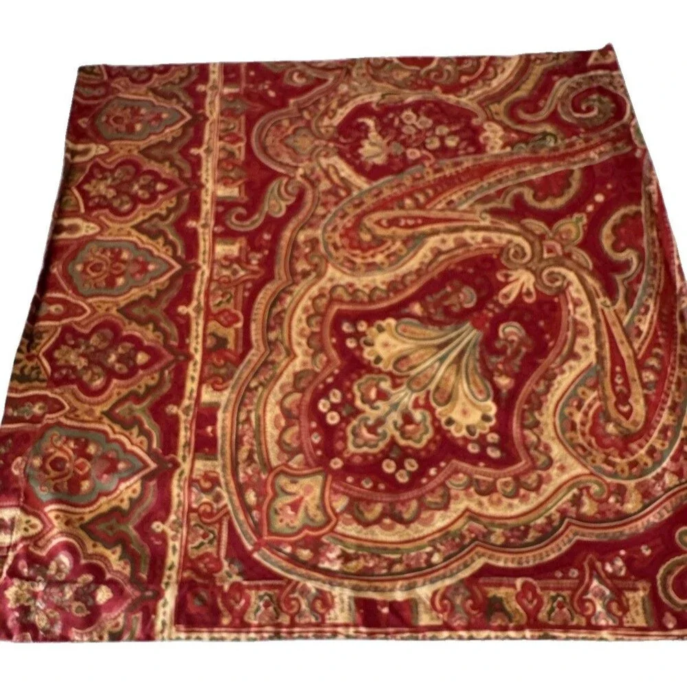 Pottery Barn Caesarea 79737 Paisley King Duvet Cover 2 Pillow Shams 100% Cotton